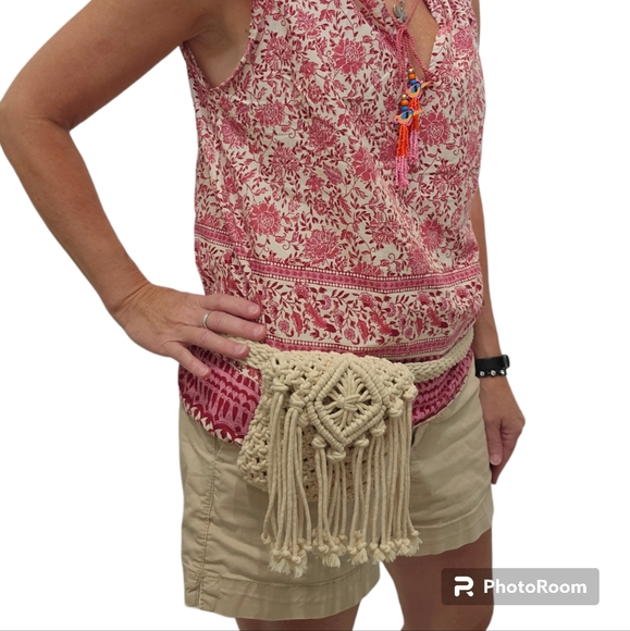Free People Handbags - Free People Macrame Finge Fanny Pack